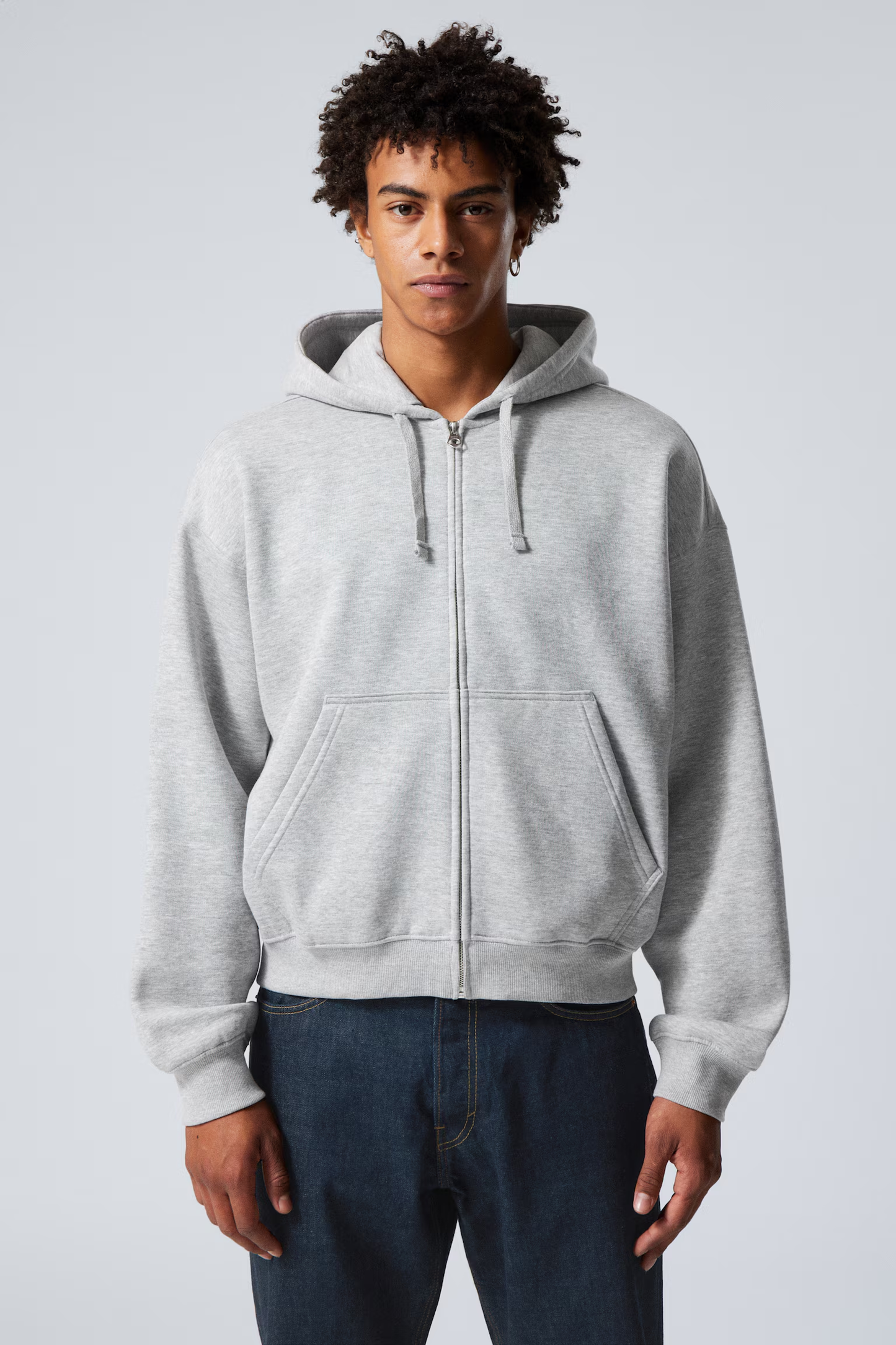 Boxy Midweight Zip Hoodie