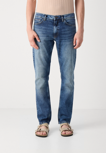 Regular Jeans, Mittelblau Vintage-Look