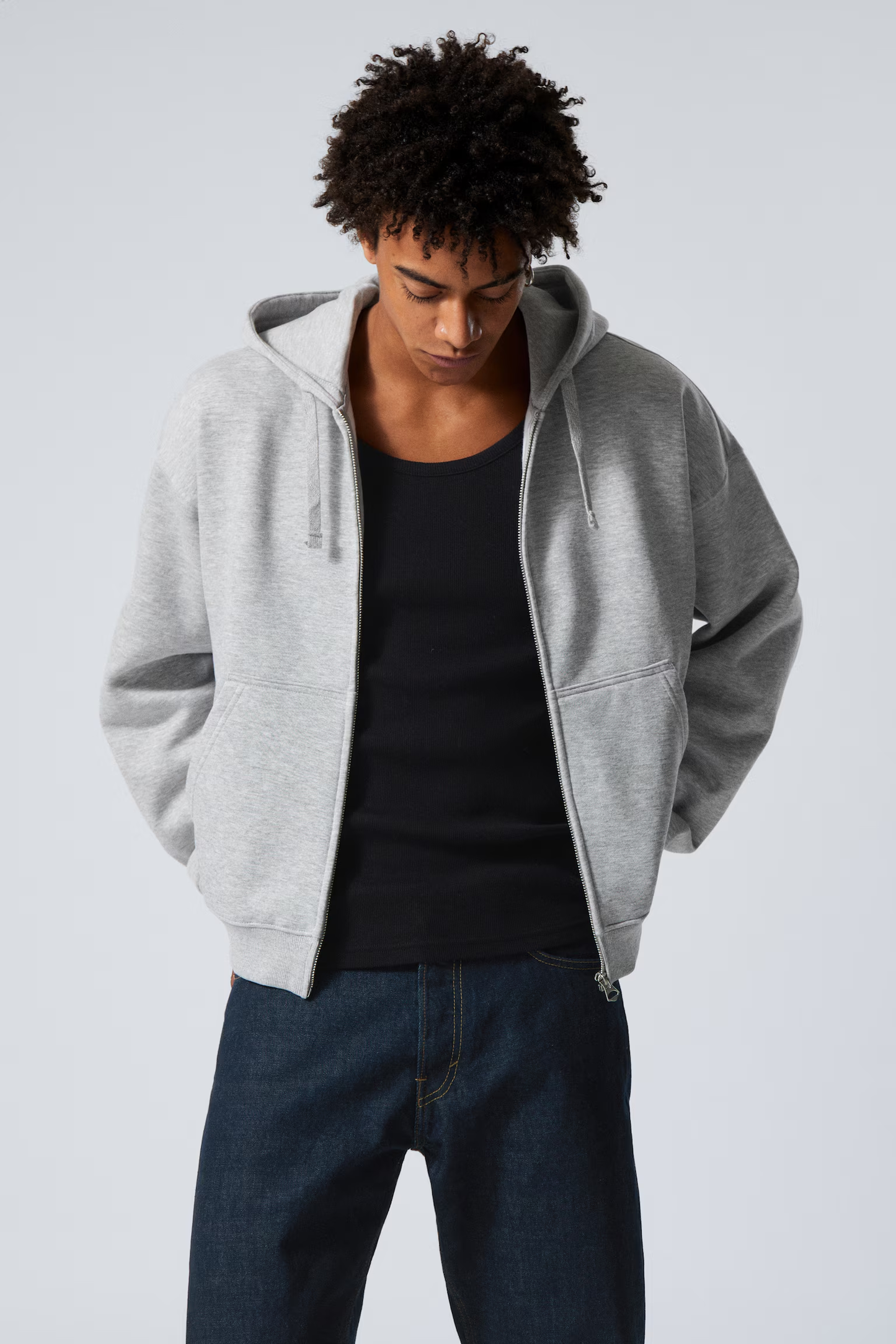 Boxy Midweight Zip Hoodie