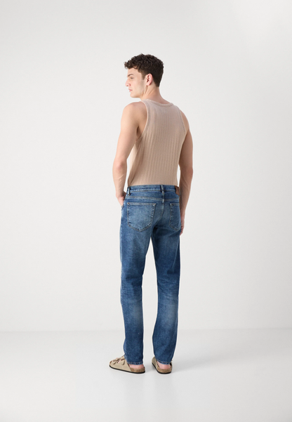 Regular Jeans, Mittelblau Vintage-Look